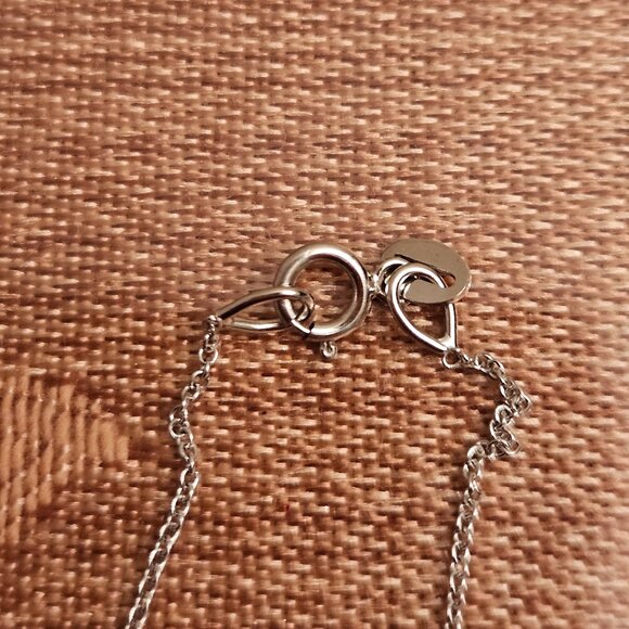 NWOT 14K White Gold and Lab Created Blue and White Diamonds - Picture 7 of 10